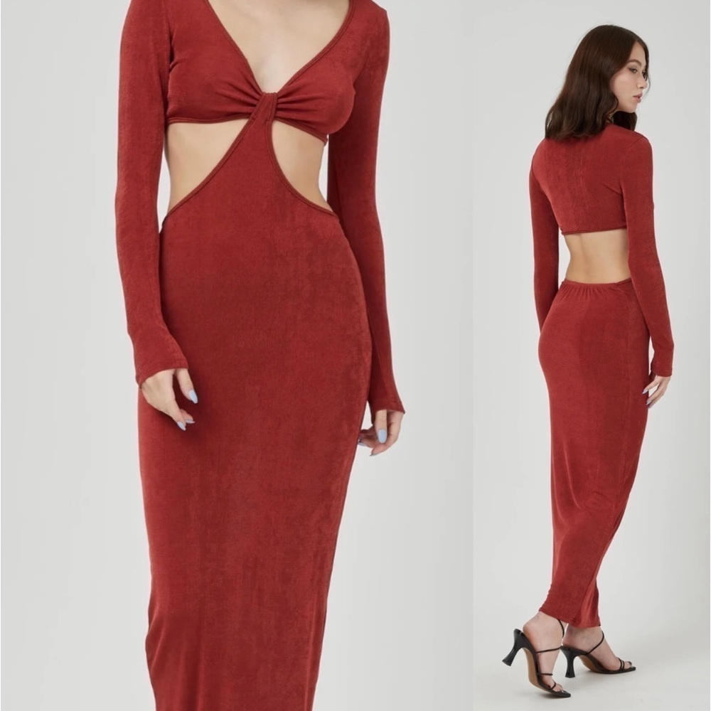 Mason Baker side cut out maxi dress